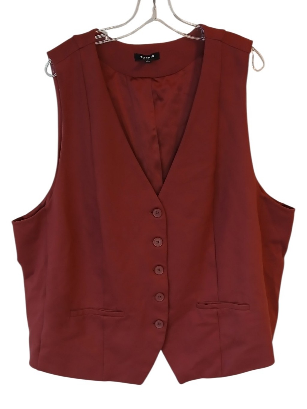 Torrid Brick Button-Up Vest